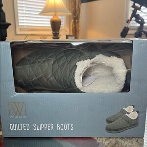 Wayland Square Quilted Slipper Boots - Green